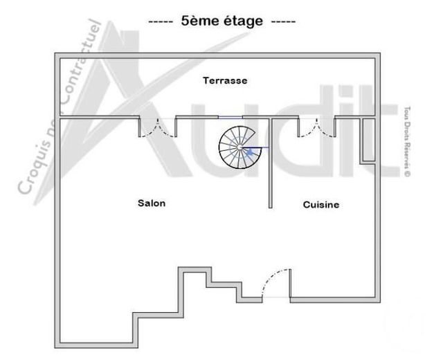 Appartement Duplex à vendre - 3 pièces - 62.0 m2 - PARIS - 75017 - ILE-DE-FRANCE - Century 21 Patrimoine 17