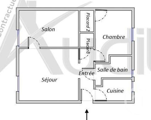 Appartement F3 à vendre - 3 pièces - 45.46 m2 - PARIS - 75017 - ILE-DE-FRANCE - Century 21 Patrimoine 17