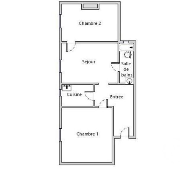 Afficher la photo en grand Appartement F3 à vendre - 3 pièces - 44.42 m2 - PARIS - 75017 - ILE-DE-FRANCE - Century 21 Patrimoine 17