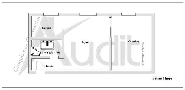 Appartement F2 à vendre - 2 pièces - 32.44 m2 - PARIS - 75017 - ILE-DE-FRANCE - Century 21 Patrimoine 17