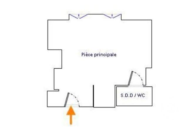 Appartement Studio à vendre - 1 pièce - 21.01 m2 - PARIS - 75017 - ILE-DE-FRANCE - Century 21 Patrimoine 17