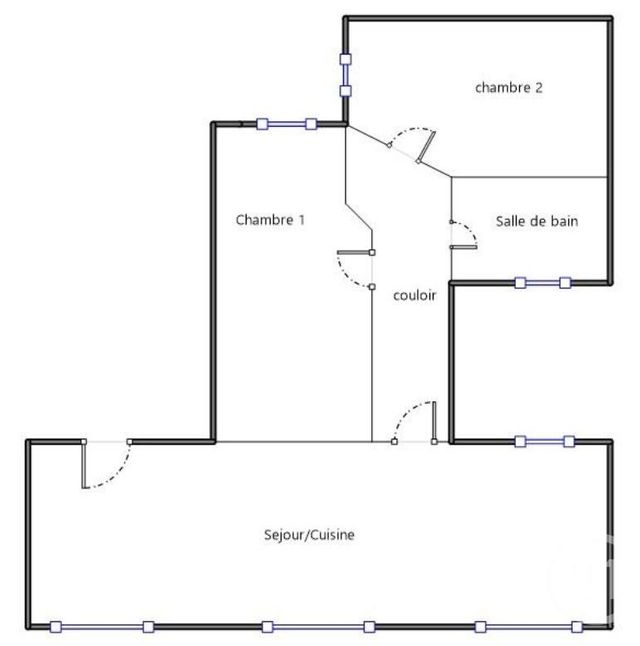 Appartement F3 à vendre - 3 pièces - 59.8 m2 - PARIS - 75017 - ILE-DE-FRANCE - Century 21 Patrimoine 17