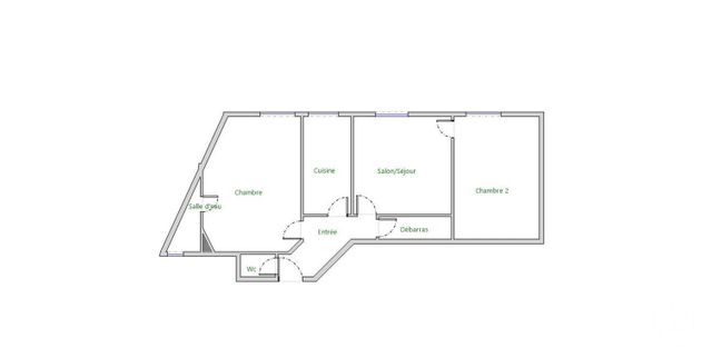 Appartement F3 à vendre - 3 pièces - 56.34 m2 - PARIS - 75017 - ILE-DE-FRANCE - Century 21 Patrimoine 17