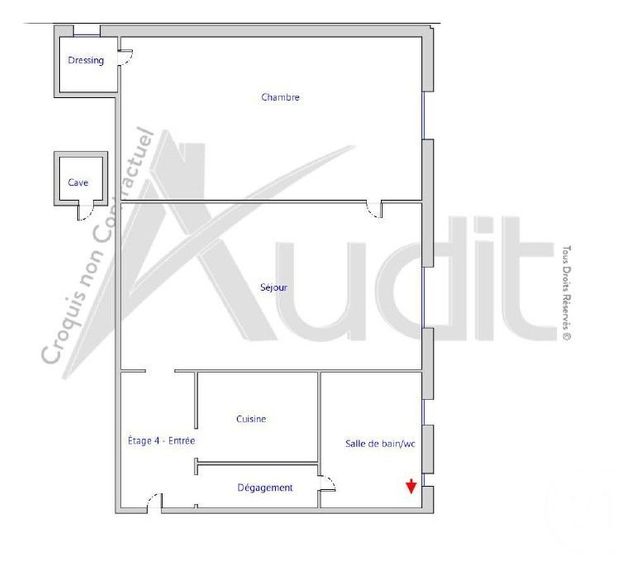 Appartement F2 à vendre - 2 pièces - 34.8 m2 - PARIS - 75017 - ILE-DE-FRANCE - Century 21 Patrimoine 17