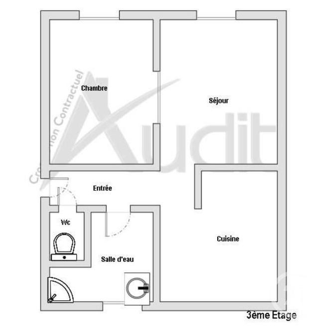 Appartement F2 à vendre - 2 pièces - 37.56 m2 - PARIS - 75017 - ILE-DE-FRANCE - Century 21 Patrimoine 17