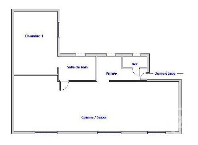 Appartement F2 à vendre - 2 pièces - 51.26 m2 - PARIS - 75017 - ILE-DE-FRANCE - Century 21 Patrimoine 17