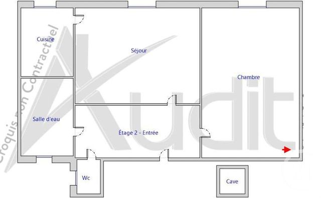 Appartement F2 à vendre - 2 pièces - 35.16 m2 - PARIS - 75017 - ILE-DE-FRANCE - Century 21 Patrimoine 17