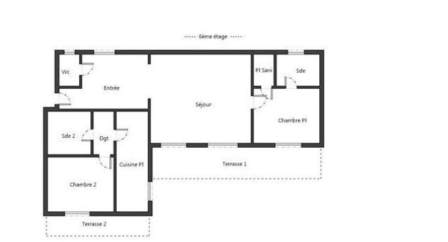 Appartement F3 à vendre PARIS